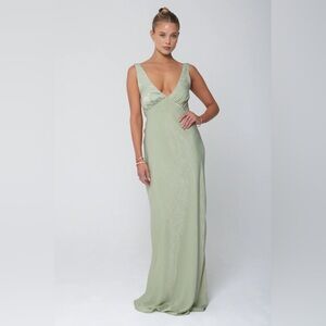 RESA violet maxi dress in sage